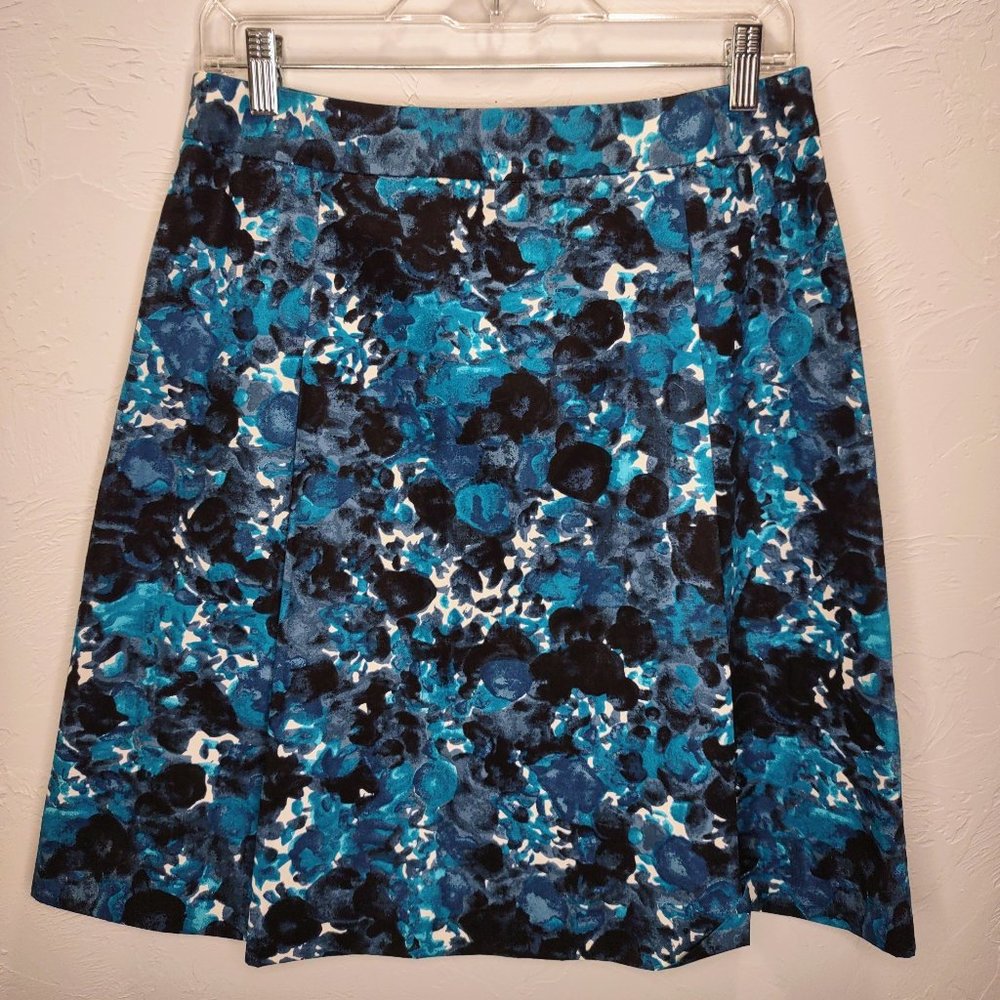 J. Crew Retail Watercolor Floral Print Cotton Skirt - Size 2